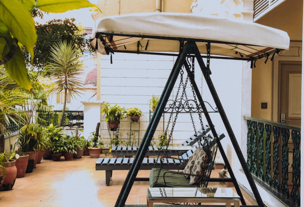 Innenhof Hotel Nepali Ghar 2#